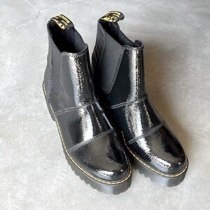 New Dr. Martens Patent Chelsea Slip-on Platform Boot